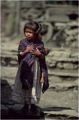 NEPAL 1992 - LAND DER BERGE - JOMSOM TREK - GHOROPANI - BEGEGNUNGEN (18 01)