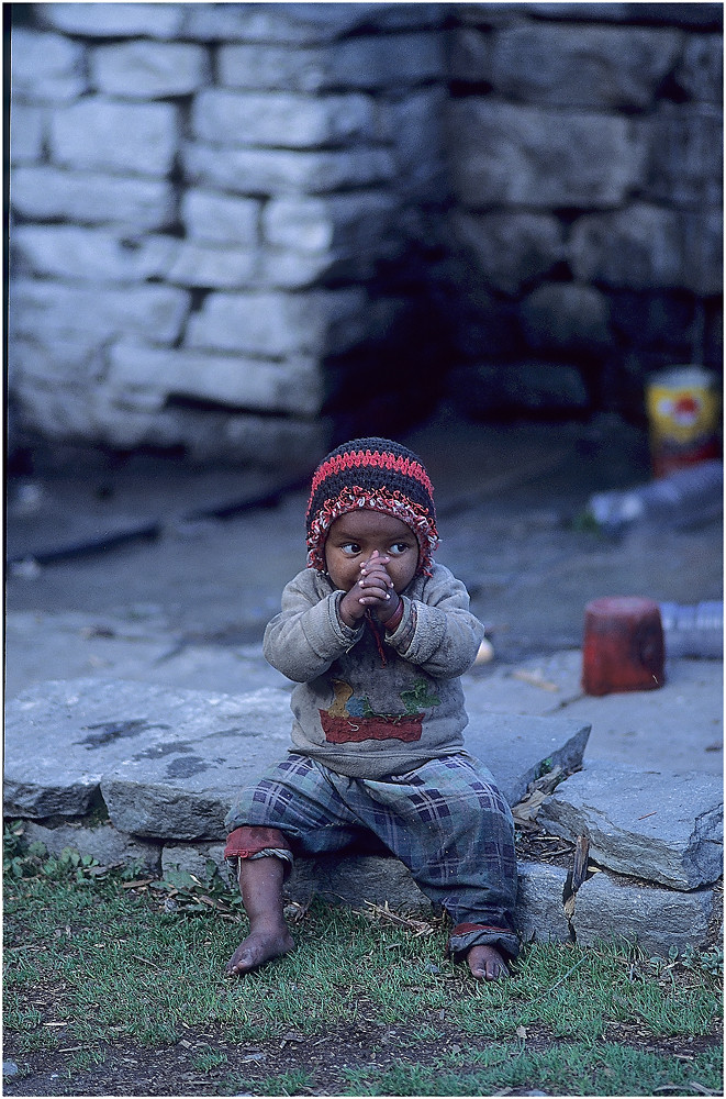 NEPAL 1992 - LAND DER BERGE - JOMSOM TREK - GHOROPANI - BEGEGNUNGEN (18 06)