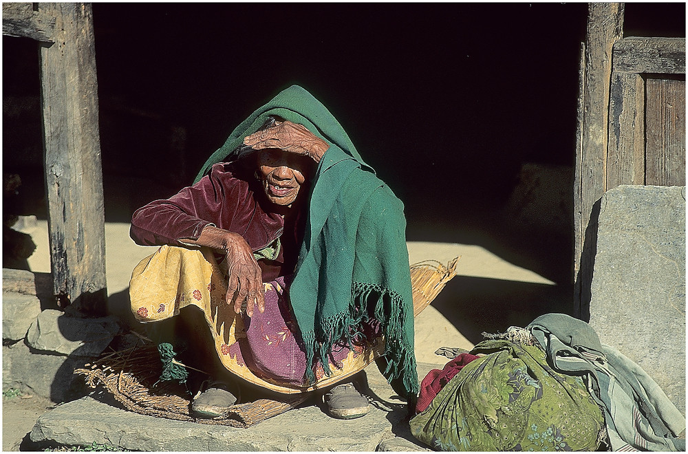 NEPAL 1992 - LAND DER BERGE - JOMSOM TREK - GHOROPANI - BEGEGNUNGEN (18 14)