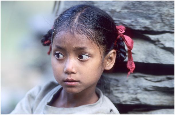 NEPAL 1992 - LAND DER BERGE - JOMSOM TREK - GHOROPANI - BEGEGNUNGEN (18 16)