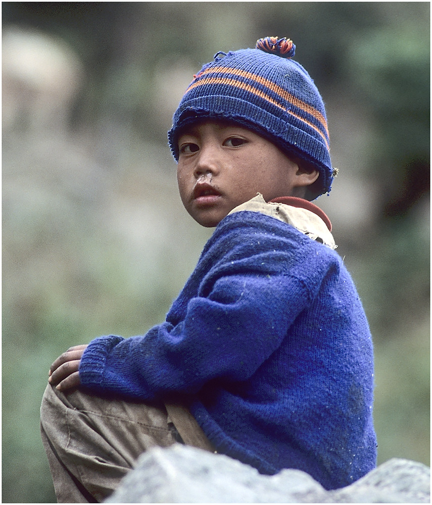 NEPAL 1992 - LAND DER BERGE - JOMSOM TREK - SIKHET - BEGEGNUNGEN (21 10)