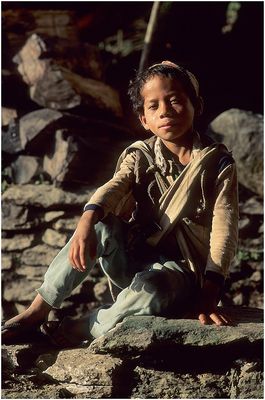 NEPAL 1992 - LAND DER BERGE - JOMSOM TREK - THIRKETHUNGA - BEGEGNUNGEN (16 01)