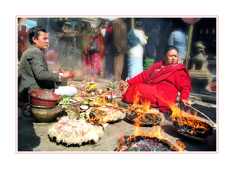 Nepal / Bergtempel