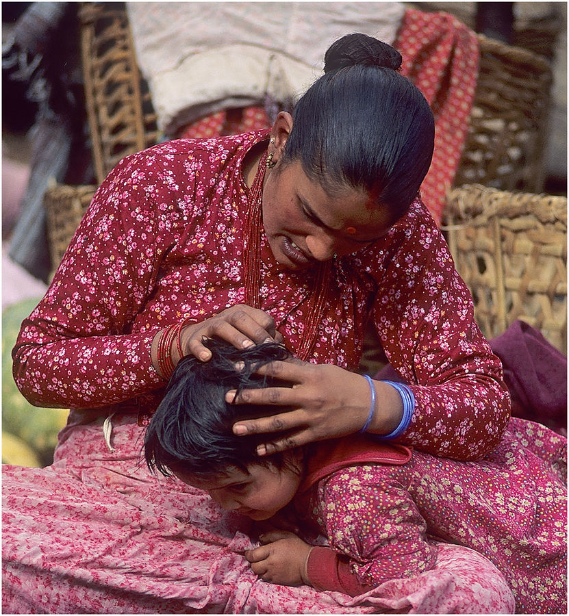 NEPAL - KATHMANDU - MARKTTAG (01 54A8)