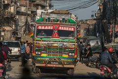 Nepal - Kathmandu - Strassenverkehr