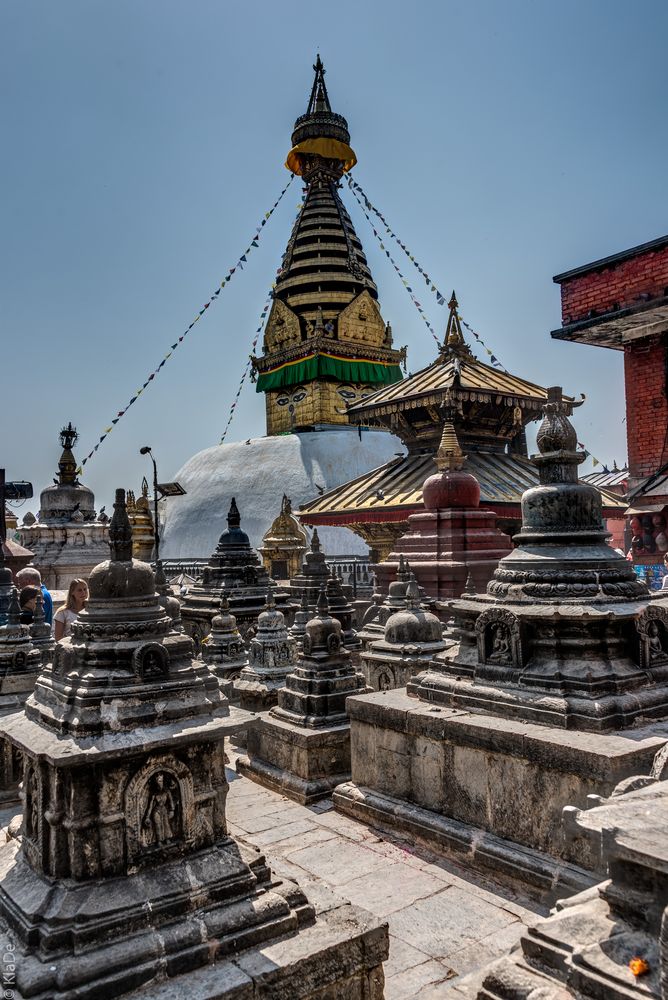 Nepal - Kathmandu - Swayambhunath - Platz der Stupas