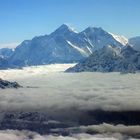 Nepal: Mount Everest, Blick aus dem Flugzeug auf den mit 8850m höchsten Berg der Erde