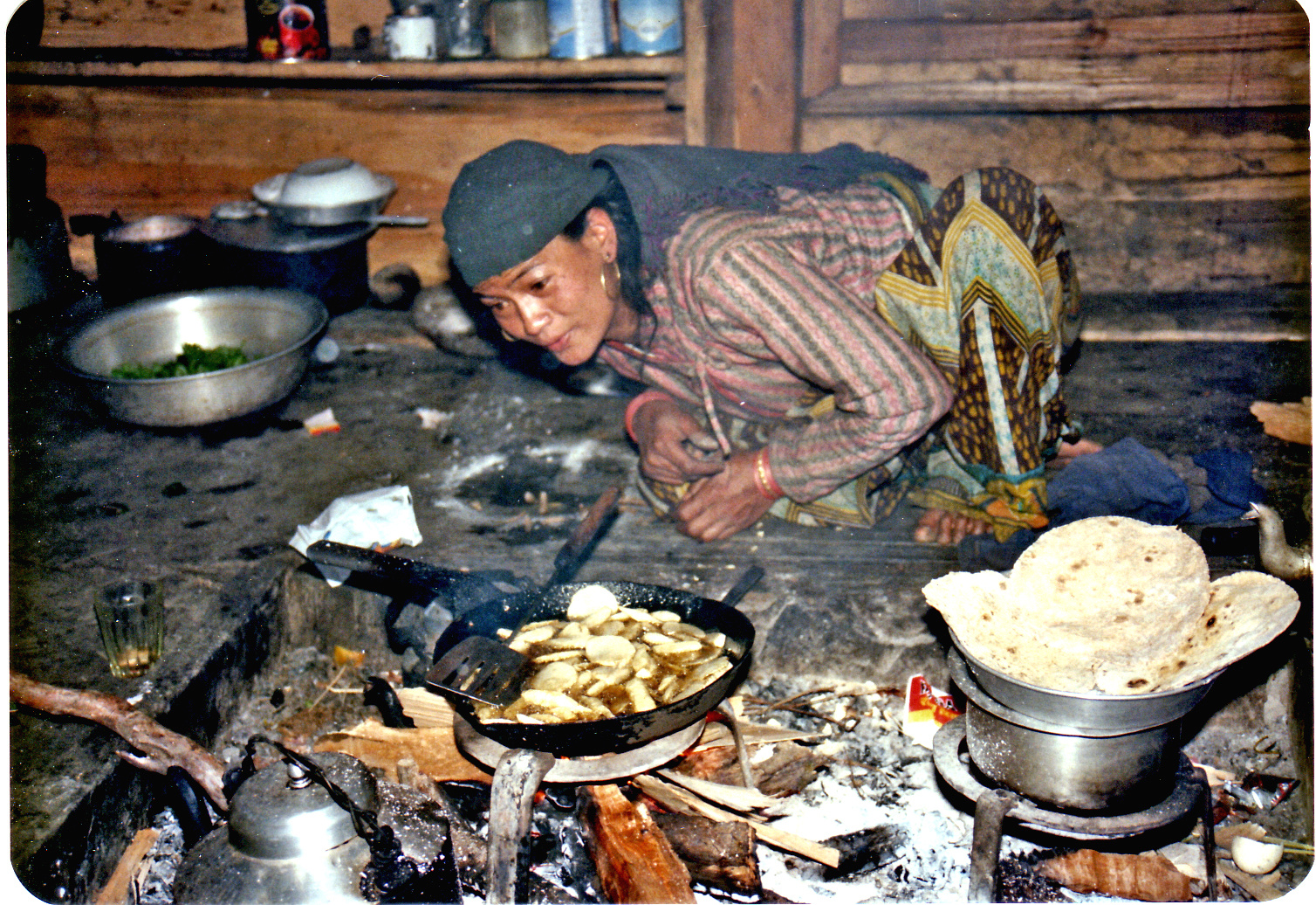 Nepalesiche Küche in den Bergen.