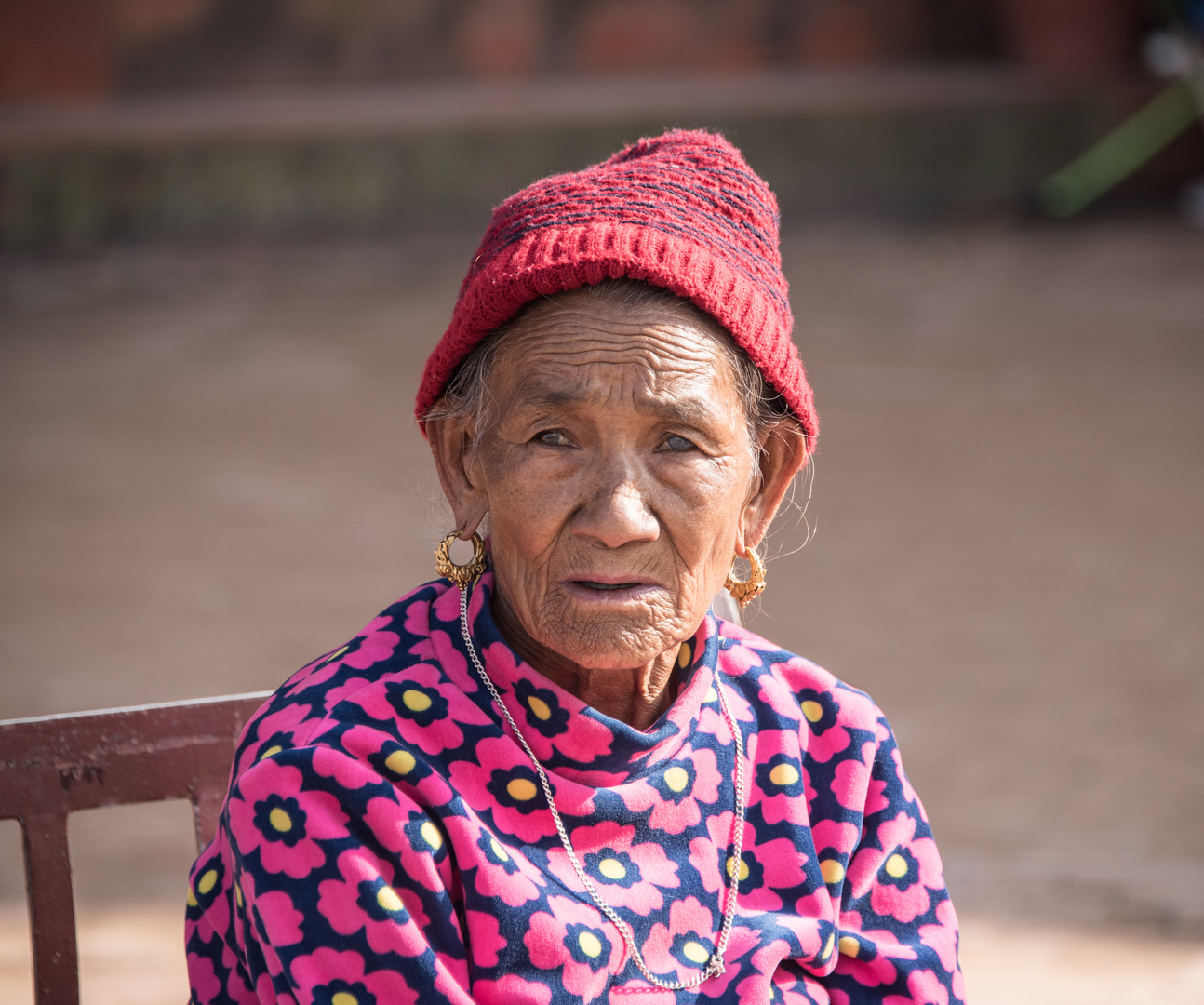 Nepalesische Frau in Kathmandu