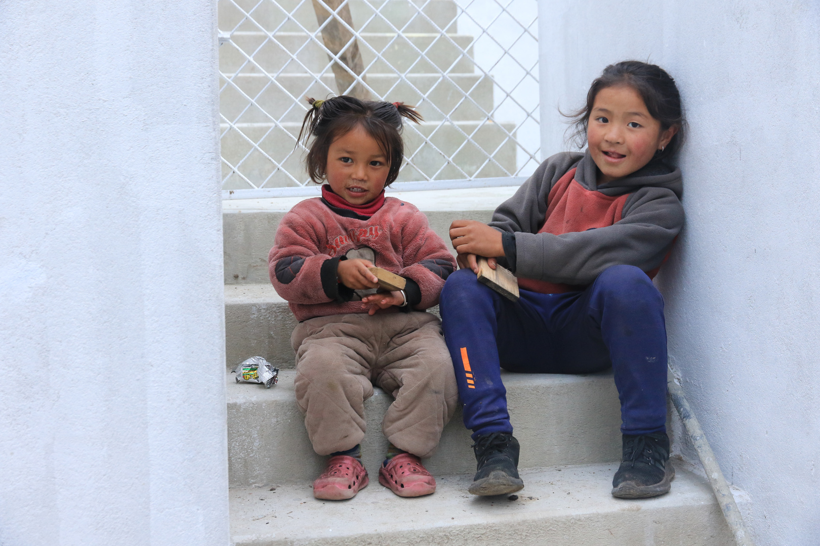 nepalesische Mädchen in Lho