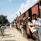 Nepals einziger Bahnhof in Janakpur im Terai im Jahr 2005