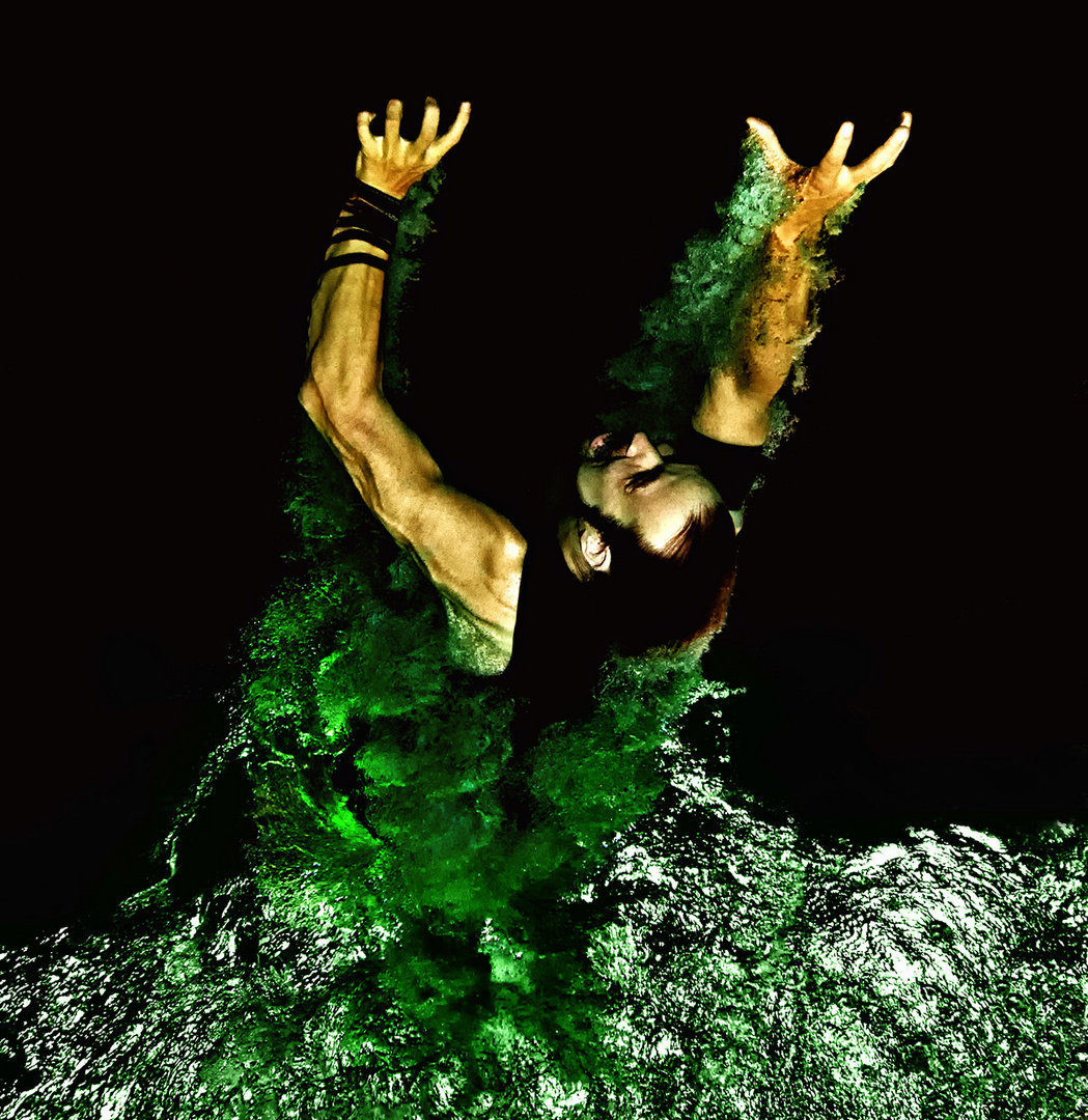 Neptun aus dem Wasser Foto &amp; Bild unterwasser, uw