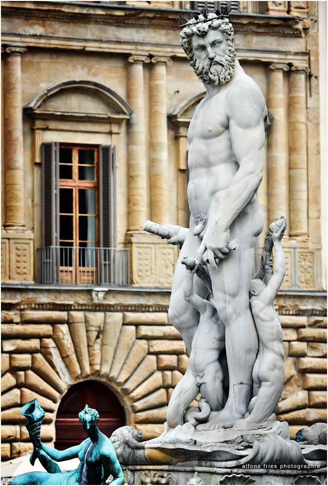 Neptun Brunnen - Palazzo Vecchio - Florenz