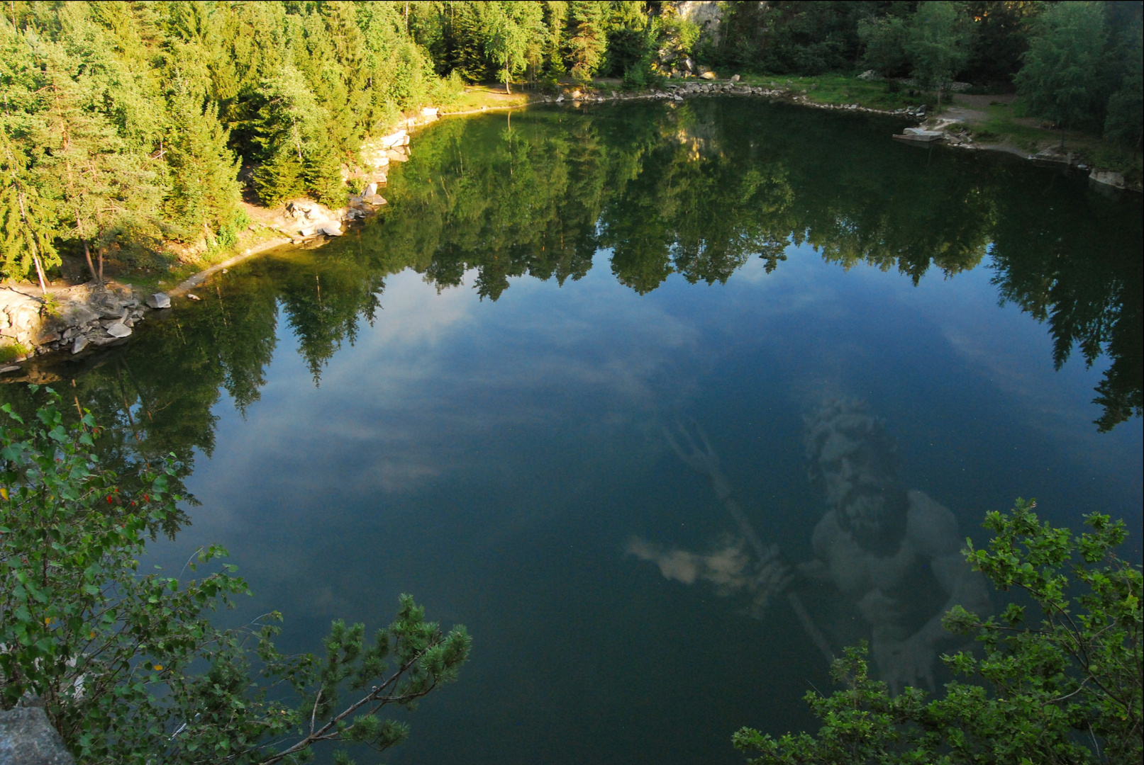 Neptun im Bergholzsee ...