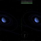 Neptun mit einigen Monden [S3D]