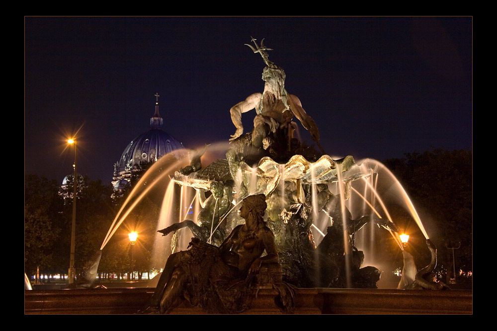 Neptun während der Nacht