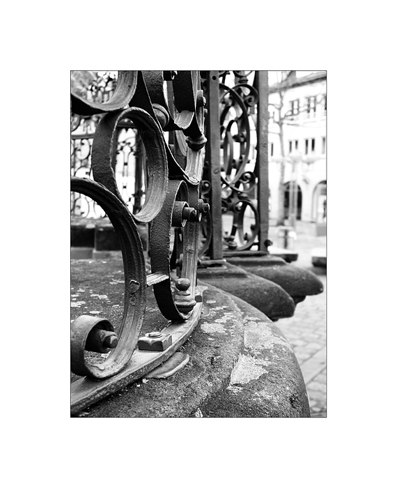 neptunbrunnen in bamberg - detail