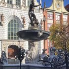 Neptunbrunnen in der Langgasse Danzig