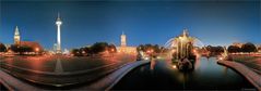 Neptunbrunnen Panorama (HDR-3 Reihen)