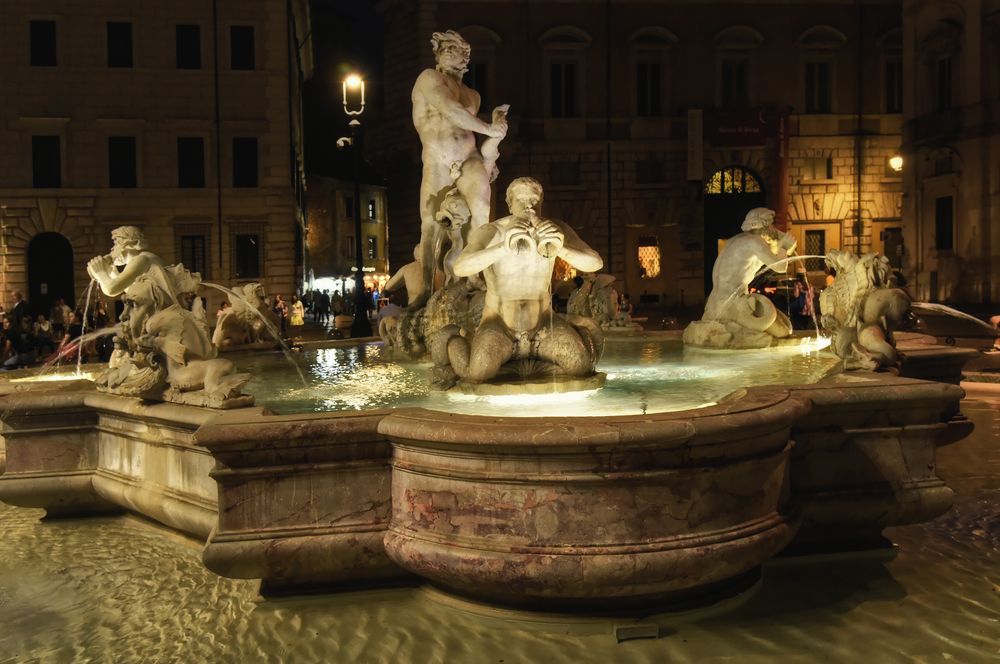 Neptunbrunnen Rom - Piazza Navona - Roma -