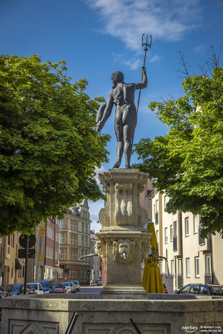 Neptunbrunnen Rückseite