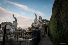 Neptunbrunnen von hinten