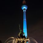 Neptune fountain and TV Tower