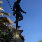 neptuno, tridente y la luna