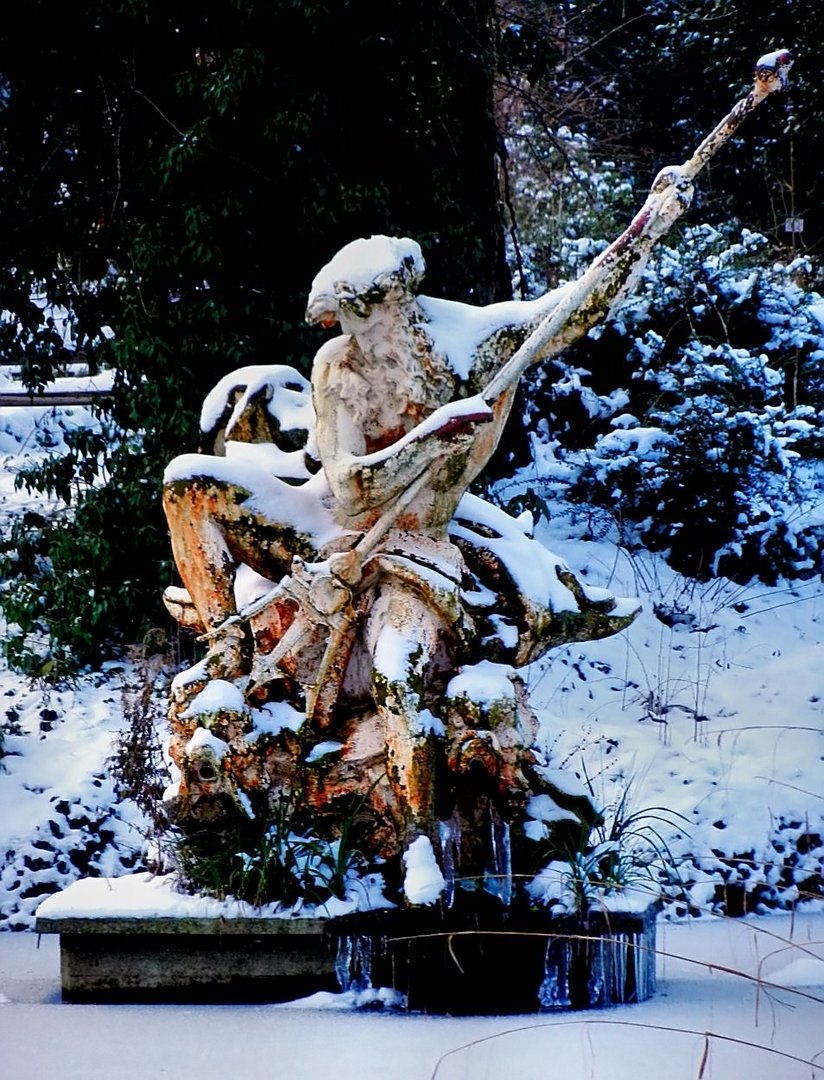 Neptunstatue in der Kölner Flora