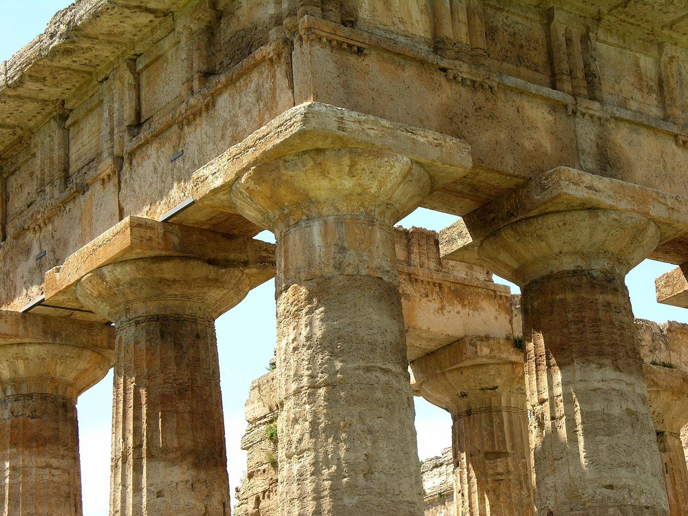 Neptuntempel in Paestum (Detail)