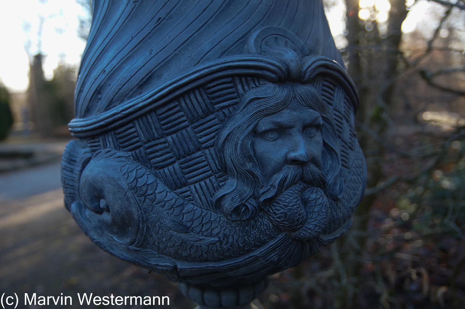 Neptunvase im Schlossgarten Schwetzingen