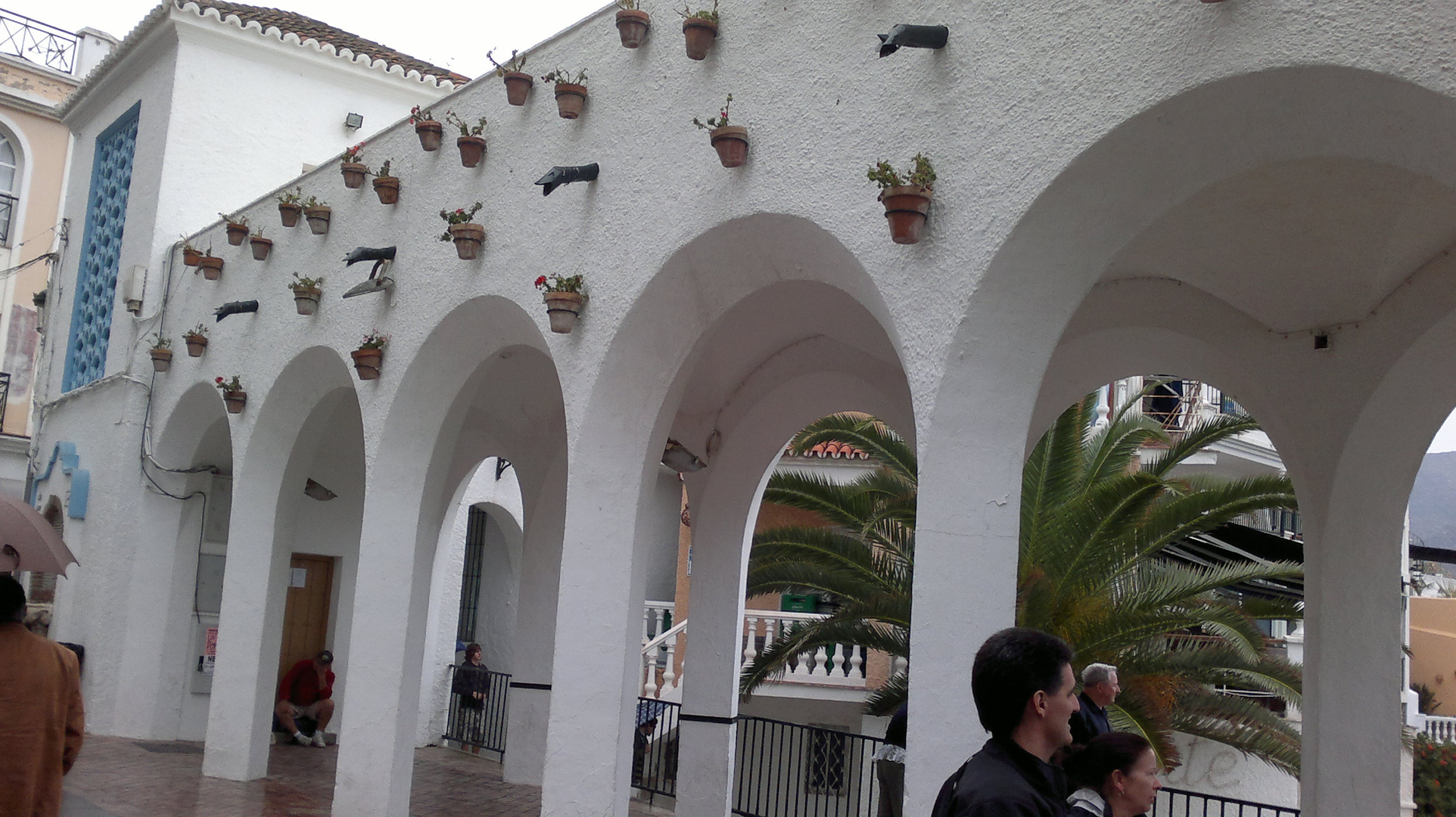 Nerja im Oktober 2011 Haus beim Balkon von Europa