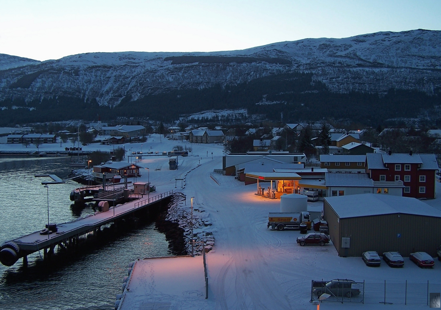 Nesna morgens kurz vor 6 Uhr