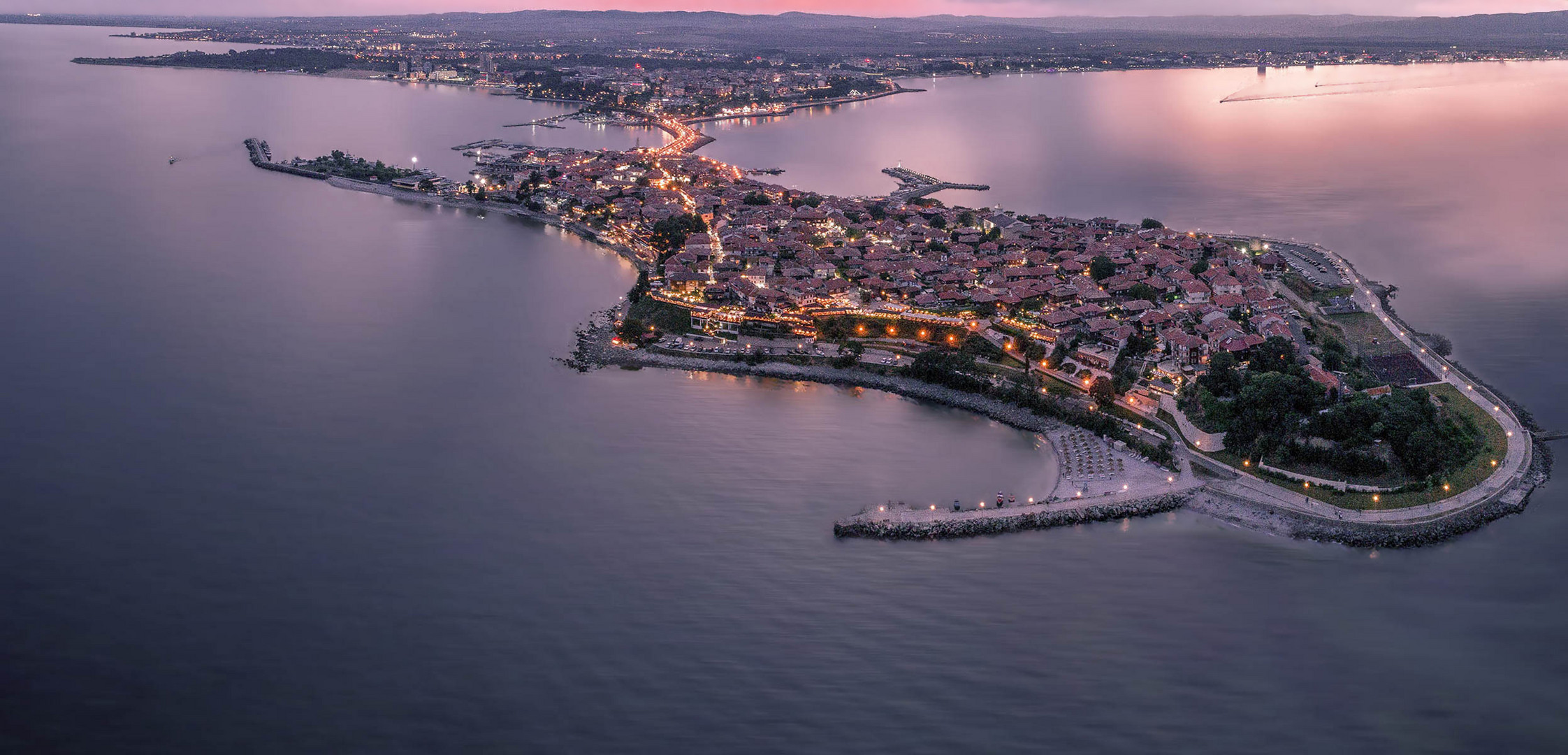 Nesssebar Bulgarien, Drohnenaufnahme