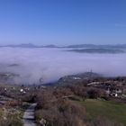 nessuna barca su un lago di nuvole