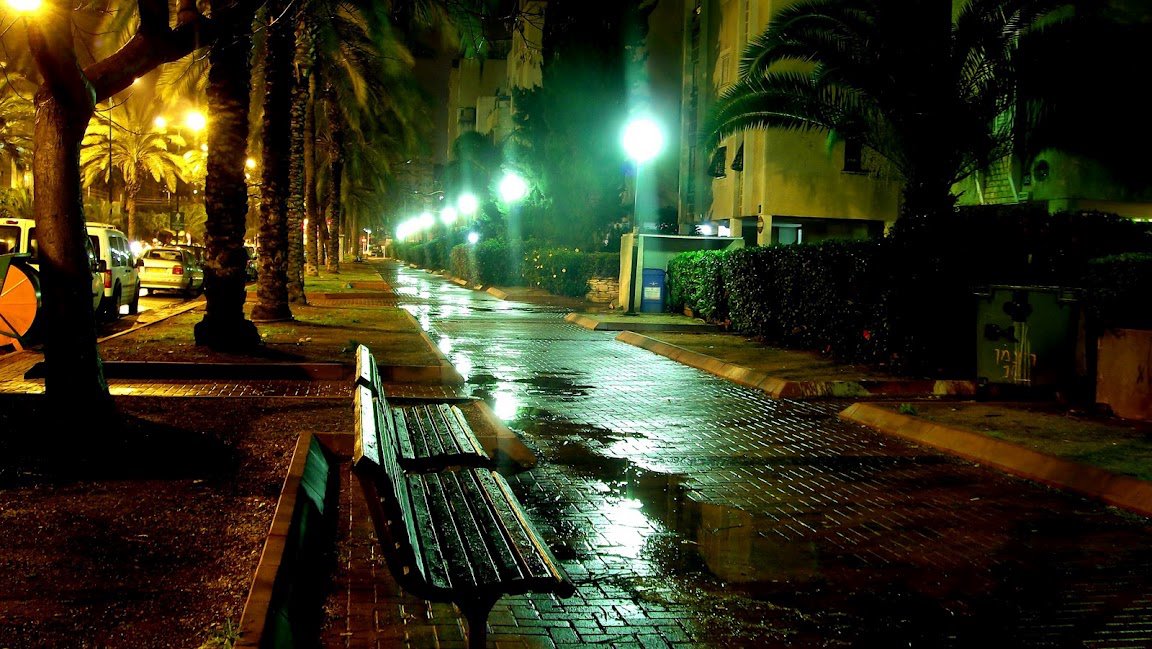 NETANYA GARDEN IN NIGHT