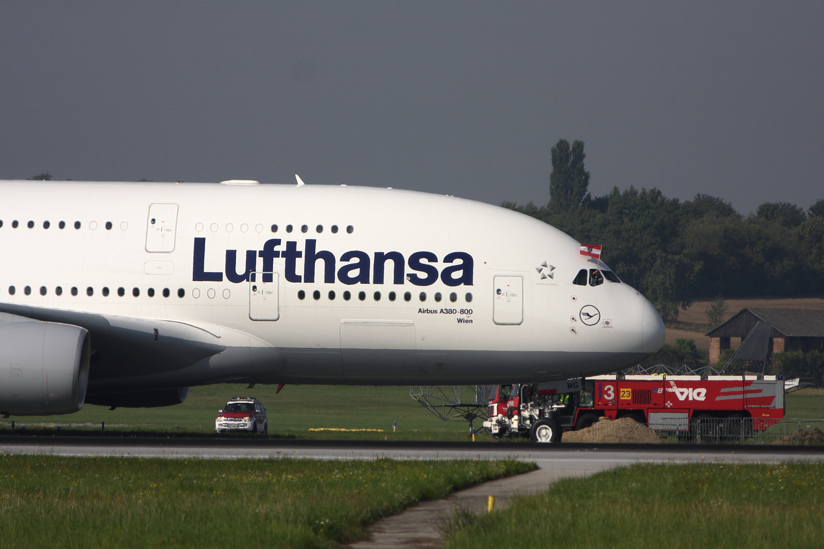 Nette Geste der A380 Cockpit-Crew...