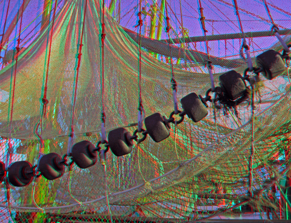 Netzwerk (3D-Anaglyphe)