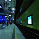 neu gestalteter U-Bahnhof in München