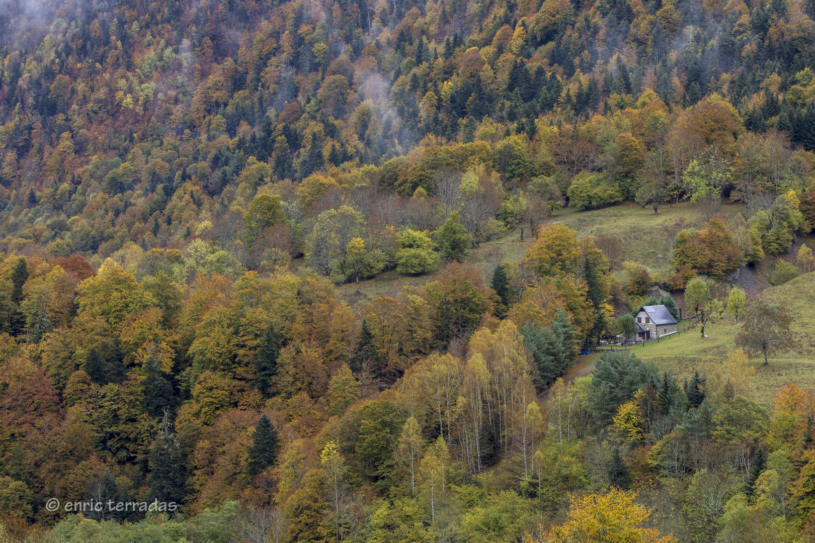 Neu i tardor, Val d'Aran 