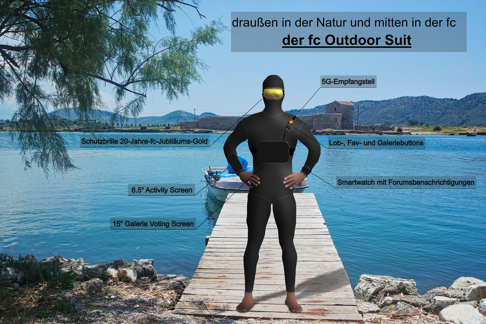 Neu im fc-Shop: fc Outdoor Suit, fc-Grau, 999€ für Premiummitglieder