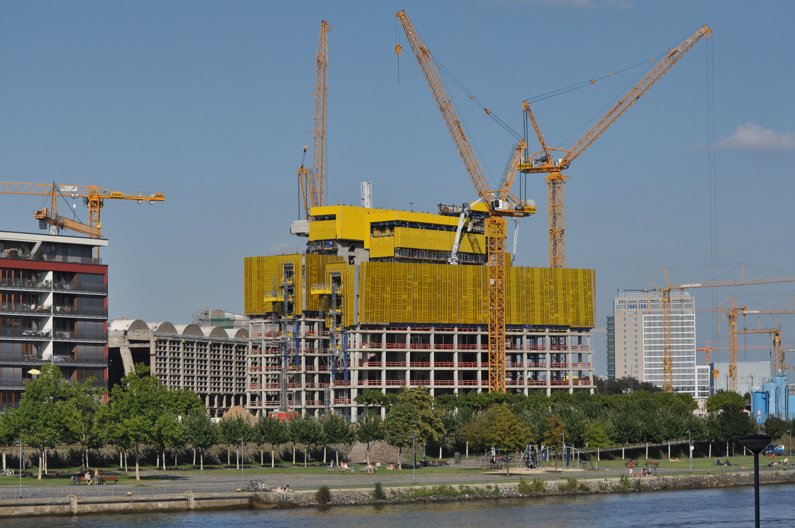 Neubau der Europäischen Zentralbank in Frankfurt