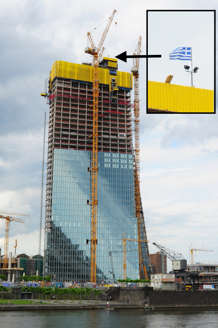 Neubau der EZB, aber Griechenland ist überall