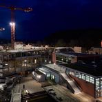 Neubau der Fachhochschule in Kaiserslautern auf dem ehemaligen Kammgarngelände heute morgen um...