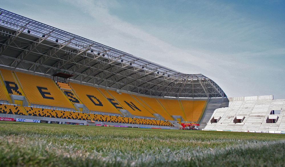 Neubau des Fußballstadions der SG Dynamo Dresden