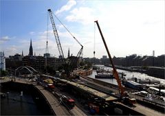 Neubau einer U-Bahnbrücke