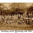 Neuburg an der Inn  1893  Militärausflug