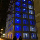 Neue Bibliothek Stuttgart bei Nacht 1