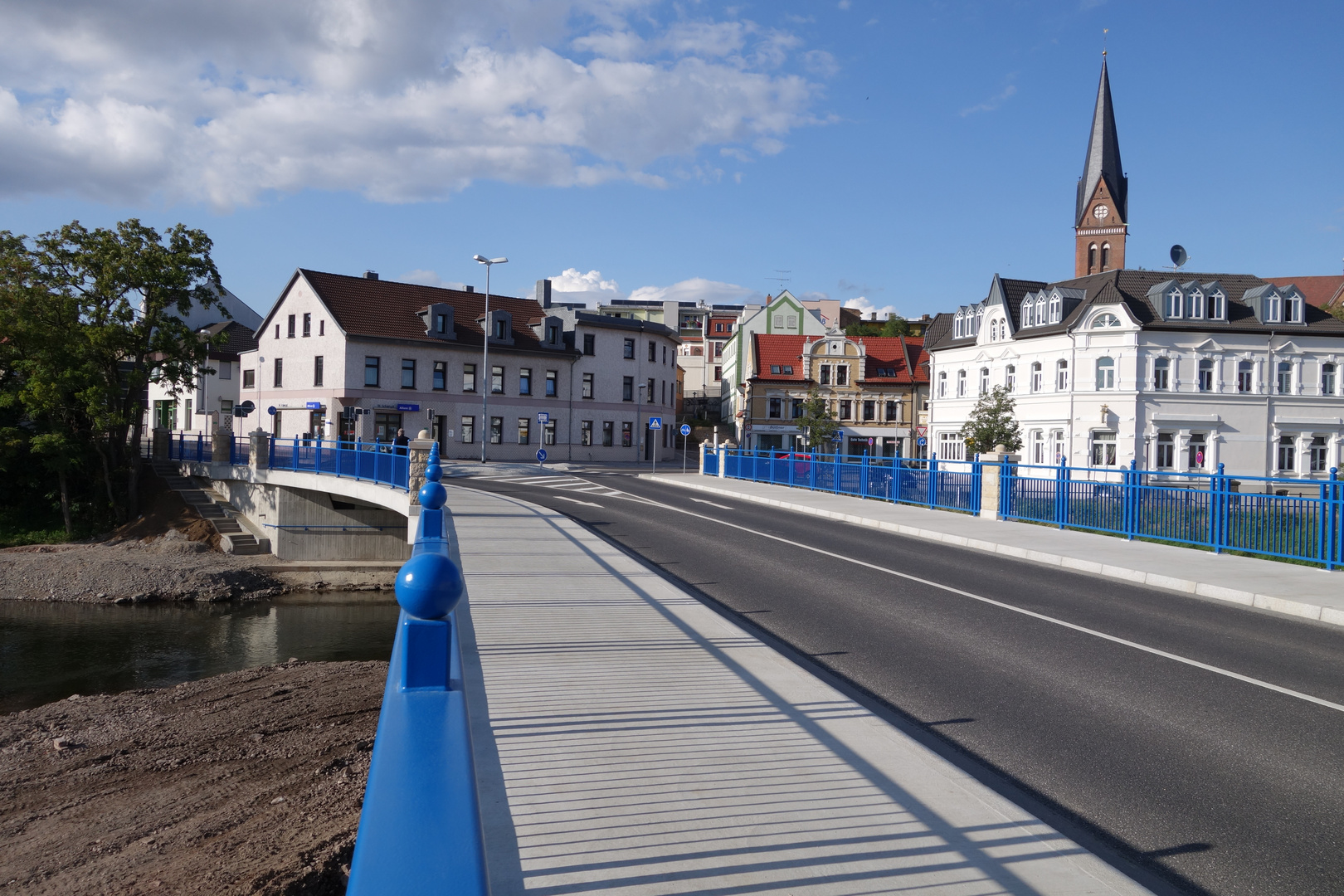 Neue Bodebrücke in Staßfurt 2014