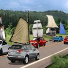 Neue Erfindung - Sailing Cars